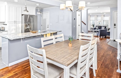 Tudor Area Casa | Luxe mountain-view escape - 2 condos w/4 fireplaces, deck, hot tub + dogs okay