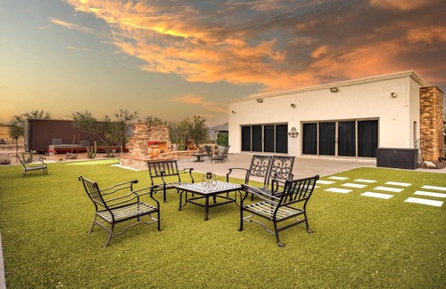Rio Verde Foothills Casa | Luxe Ranch w/Four Peaks Views & Outdoor Fireplace