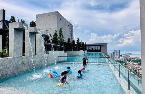 Kampung Sungai Nibong Apartamento | Luxe Seaview Rooftop Pool Airport bayan lepas