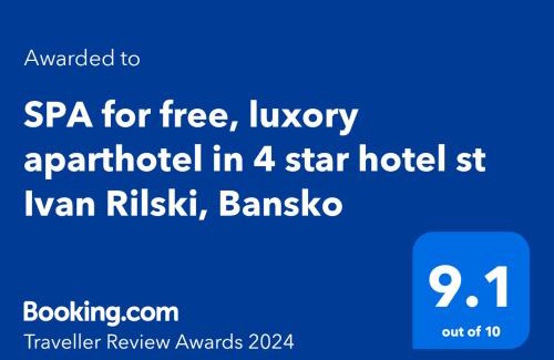 Kvartal Noviya Grad Apartamento | Luxory aparthotel in 4 star SPA hotel st Ivan Rilski, Bansko