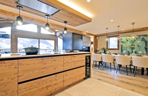Saint-Martin-de-Belleville Chalet De Esquí | Chalet lujoso con piscina cubierta y sauna - 5 habitaciones, 12 pers., cerca de pistas y tiendas