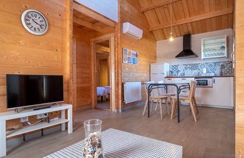 Aldeadavila de la Ribera Cabina | Cabañas de Madera de Lujo - Vista al Campo