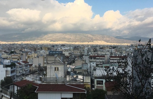 Moschato-Tavros Apartamento | Lujoso apartamento con luz única y vista panorámica al mar - Akropolis