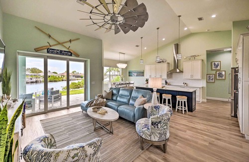 Naples Casa | Luxurious Canal-Front Retreat w/ Game Room!