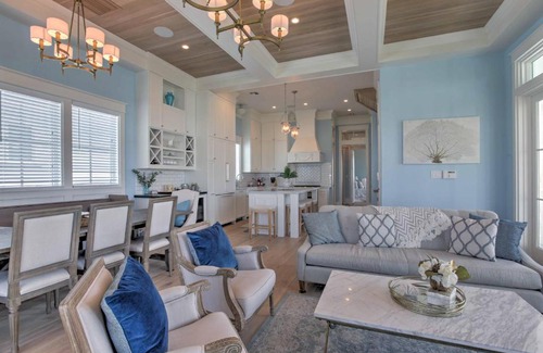 Beachtown Casa | Luxurious Galveston Home with Balconies and Beach View