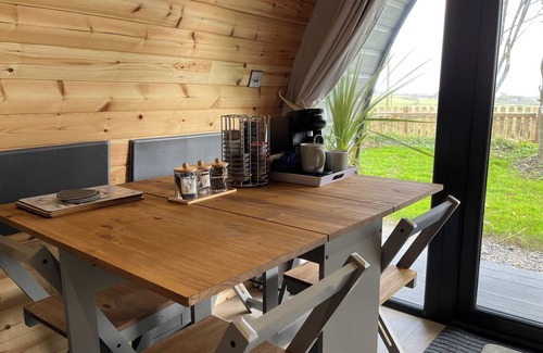Bunmahon Cabina | Luxurious Glamping Pod on the Copper Coast with sauna barrel access.