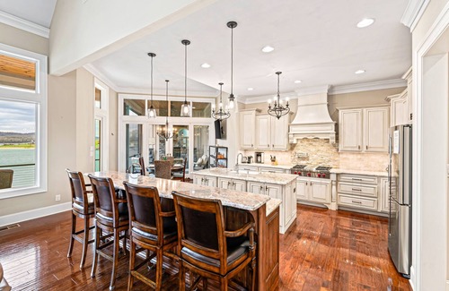 Sharps Chapel Casa | Luxurious lakefront home w/dock, internet, fire pit and amazing views