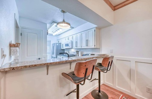 New Braunfels Condominio | Luxurious Riverfront Condo Just 1 Blk to Schlitterbahn!