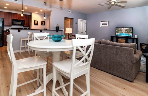 St. Augustine Condominio | Luxury 1BR-ground floor unit-pool-hot tub-on site spa-fenced gated patio