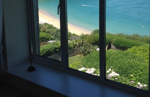 Carbis Bay Apartamento | Apartamento de lujo de 2 dormitorios con vistas al mar sin interrupciones