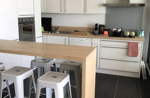 Palavas-les-Flots Apartamento | Apartamento de pie 2 habitaciones 1ª línea de playa 80 m2 + 30 m2 terraza