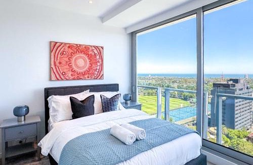 Melbourne Apartamento | Luxury 2BR APT - Stunning Bay View CBD View LV16