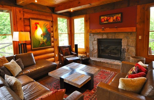 Lac Superieur Village Cabina | Lujo 5 dormitorios Cote Nord Log Cabin