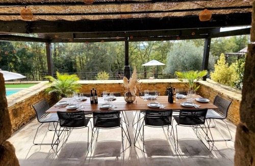 Castelnaud-la-Chapelle Casa | Luxury 5BR Home | Heated Pool | Near Sarlat+Beynac