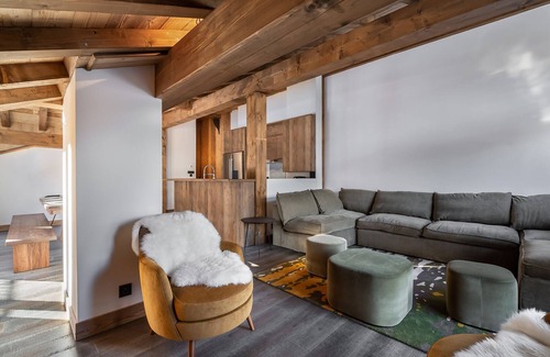 Le Praz Apartamento | Apartamento de lujo cerca de las pistas con acceso a spa y parking
