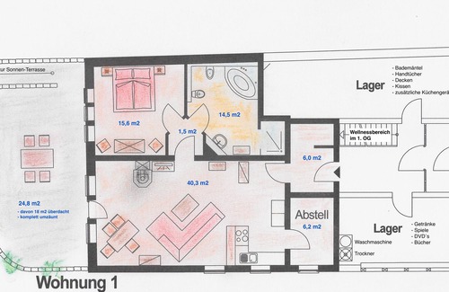 Rhoden Apartamento | Apartamento con bañera de hidromasaje y chimenea, conexión Wi-Fi gratuita - zona de bienestar incl.