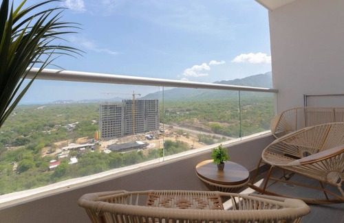 Papare Apartamento | Luxury apartment with beach and pool view