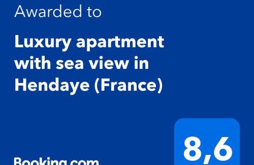 Hendaye Apartamento | Luxury apartment with sea view in Hendaye (France)