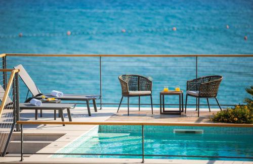 Omis Villa | Luxury beachfront VILLA FLORES heated outdoor, indoor pool, whirlpool, sauna
