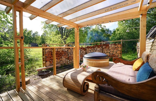 Leven Cabina | Superior-Cabaña-Baño privado con ducha-with Hot Tub