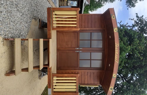 Journiac Cabina | Remolque de lujo para 6 personas - ¡piscina privada!