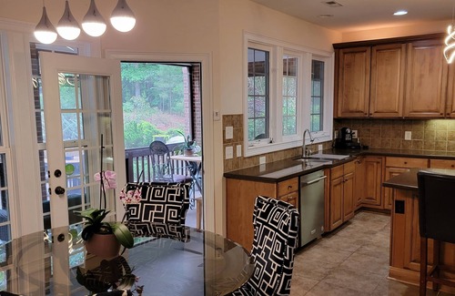 Cary Casa | Luxury Cary Retreat with Koi Pond & Prime Location