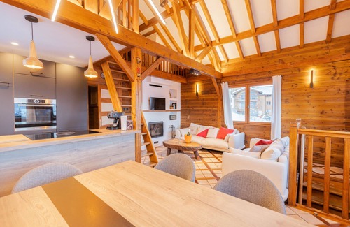 Cognet Chalet De Esquí | Chalet de lujo en Alpe d'Huez al pie de las pistas, cerca de tiendas