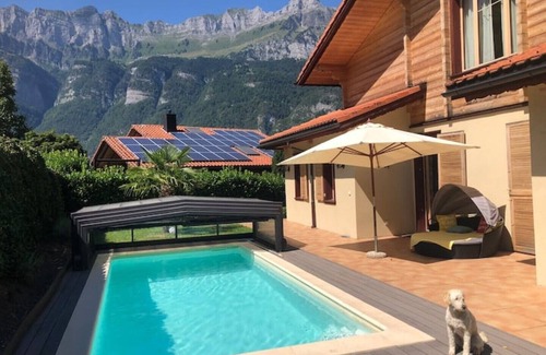 Unterterzen Chalet De Esquí | Luxury Chalet | Walensee | Swimming Pool | Sauna