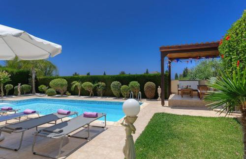 Pegeia Villa | Luxury Coral Bay Villa Villa Shanta 3 Bedroom Villa Distant Sea Views Central Resort Location