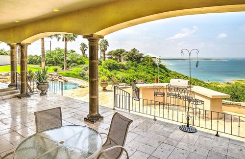 Amistad National Recreational Area Casa | Luxury Del Rio Home with Pool and Lake Views!