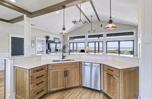 Saint Helena Island Casa | Luxury Direct Oceanfront NEW Private Elevated Pool and Spa! Limo Golf Cart Included
