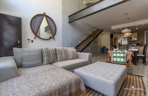 Zazil-ha Condominio | PARADISE en PLAYA; Condominio de lujo con piscina en la azotea 2bd / 2. 5 baños, Para toda la familia
