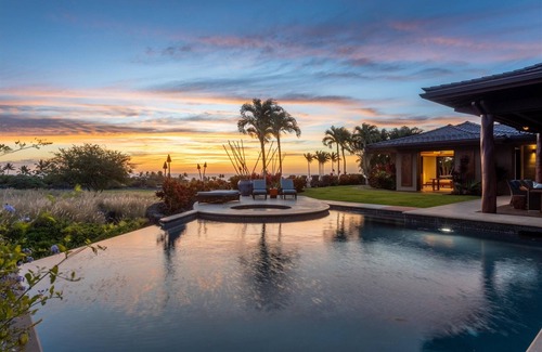 Kaupulehu Casa | Luxury Estate at Hualalai Resort -Sweeping Ocean and Golf Course Views