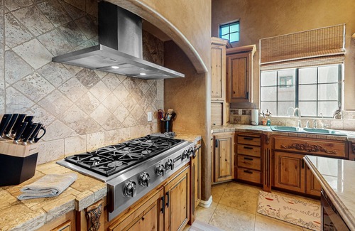 Estrella Mountain Ranch Casa | Luxury home with a pool, spa, fireplace, & private gas grill