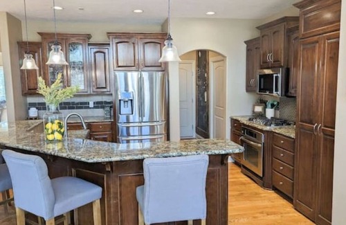Omaha Casa | Luxury Home with Heated Saltwater Pool