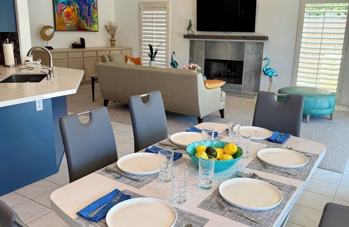 Palm Desert Casa | Luxury Home With Salt Water Pool &Spa & Theater Room --1.5 miles from El Paseo!