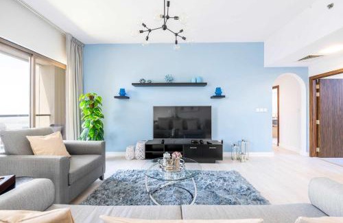 Dubai Marina Apartamento | Luxury JBR 2BR Shams Full Marina View Free 5 Star Beach Resorts Access