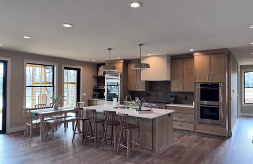 Mills River Casa | Luxury Lakefront Retreat 5BR Modern Escape Near Asheville