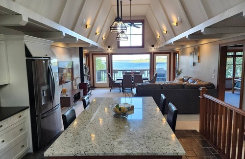 Nisswa Cabina | Luxury Lakefront Retreat:Hot Tub, Game Room, Spectacular Views