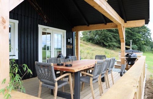 Kuestelberg Casa | Lodge de lujo cerca de Winterberg con jacuzzi con una hermosa vista