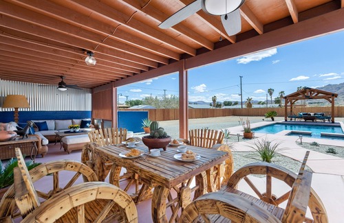 Twentynine Palms Casa | ★LUXURY NEW SALT WATER POOL★JACUZZI, Mt Views ★