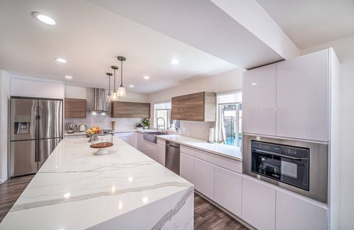 Woodland Hills Casa | Luxury Oasis: Heated Pool & Home Theater