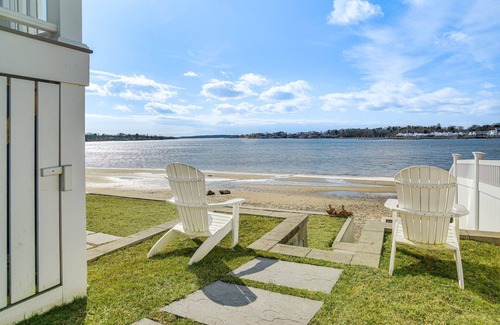 Wareham Casa | Luxury Ocean Front Home w/ its own Private Beach. New, Clean+ High end finishes.