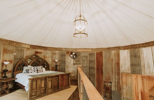Lubbock Cabaña | Luxury Silo-Lujoso-Rural-Baño Privado-Vista al campo