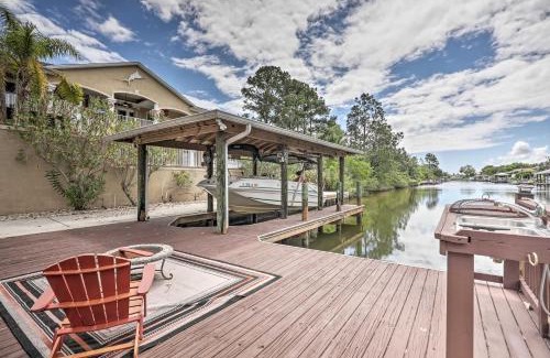 Palm Harbor Casa | Luxury Palm Coast Home with Dock and Game Room!