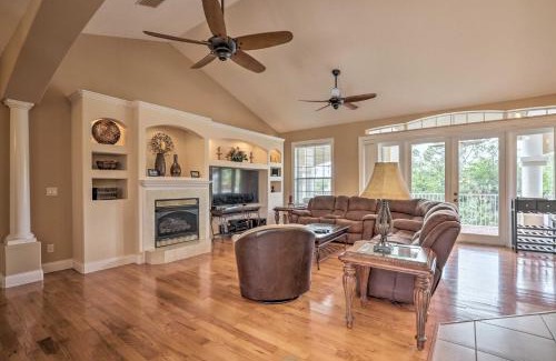 Palm Harbor Casa | Luxury Palm Coast Home with Dock and Game Room!