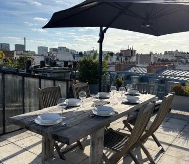 Passy Apartamento | Luxury Penthouse Rooftoop Eiffel Tower view - EM02