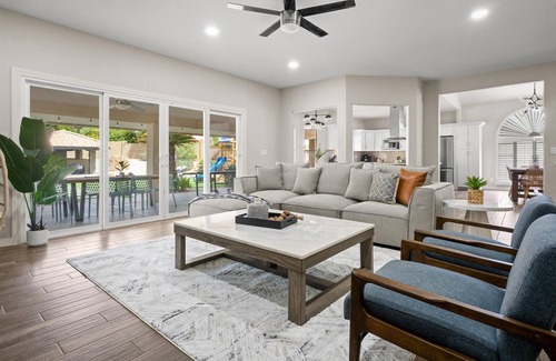 Arabian Crest Casa | Luxury Pet Friendly Home: Sport Court, Pool & Hot Tub, Putting Green, Fire Pit