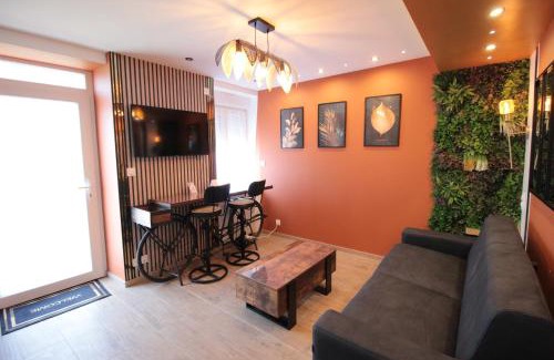 Verdun Apartamento | Luxury Studio, Rez de chaussée, Parking privé vidéo surveillance, Canapé haute qualité convertible couchage 2 personnes, Centre Ville proche, Restaurant, boulangerie 2 minutes à pied, Terrasse - 800mètre carré de terrain - Géré par Presta-Zen'Services