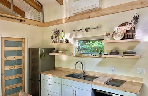 Swannanoa Cabina | Luxury Tiny House, hot tub, views, close to Asheville & Black Mt.